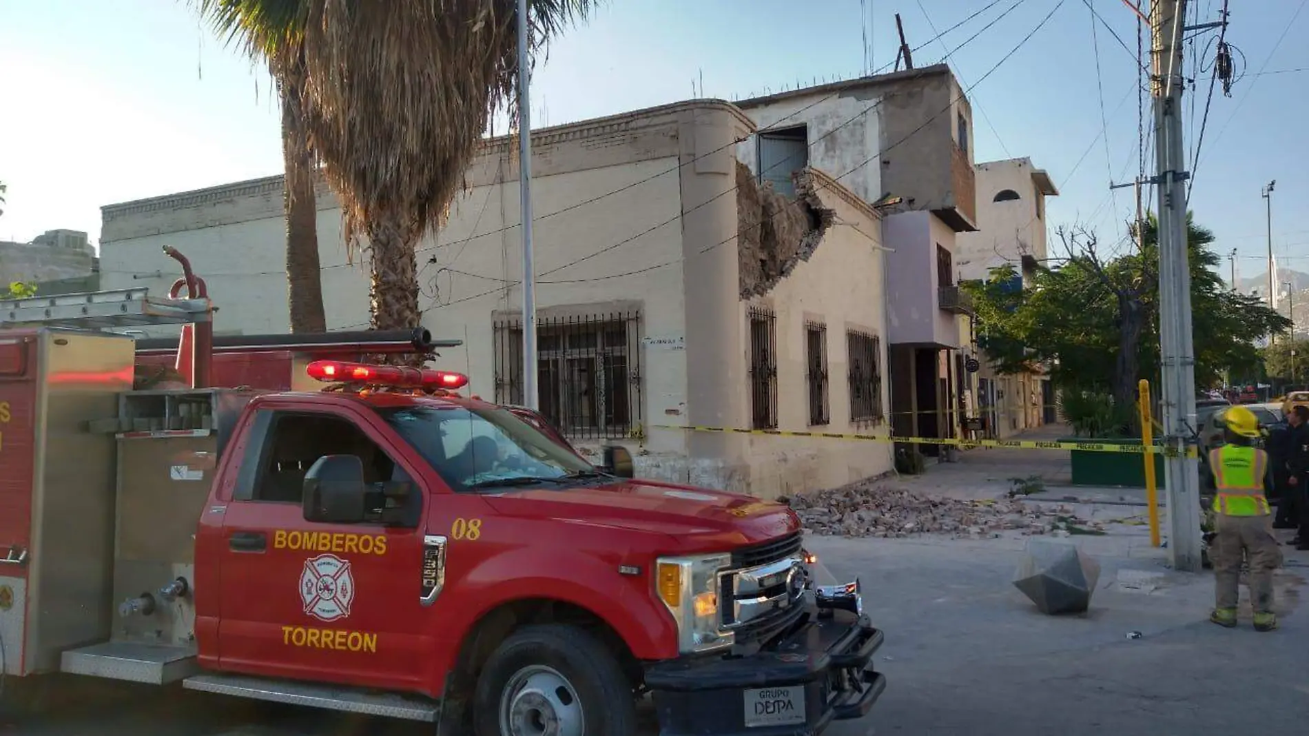 Se derrumba vivienda en el Centro de Torreón